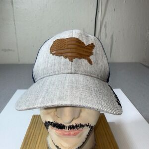 St Louis Cardinals MLB Trucker Hat Grey Navy USA Patch Snapback Cap Mens STL